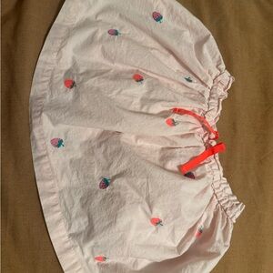 Mini Boden Light Pink Skirt with Embroidered Details